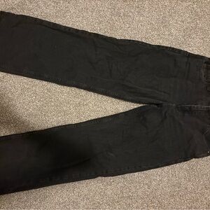 Zara Women’s Dark Black Straight Jeans